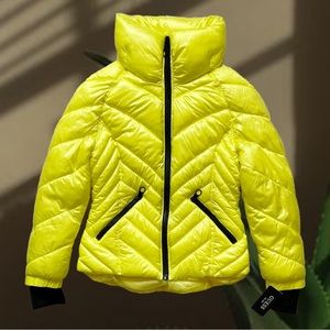 GUESS Neon Yellow Puffer Jacket